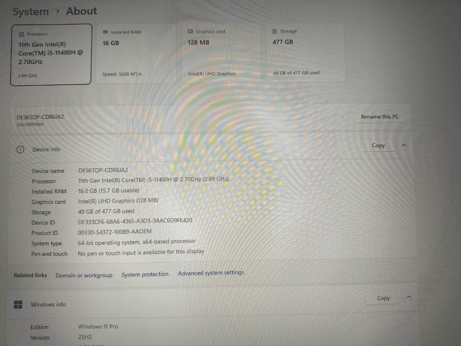 Lenovo ThinkPad T15p Gen 2 15.6 FHD IPS i5-11400H 16GB 512GB SSD 3% - Image 4