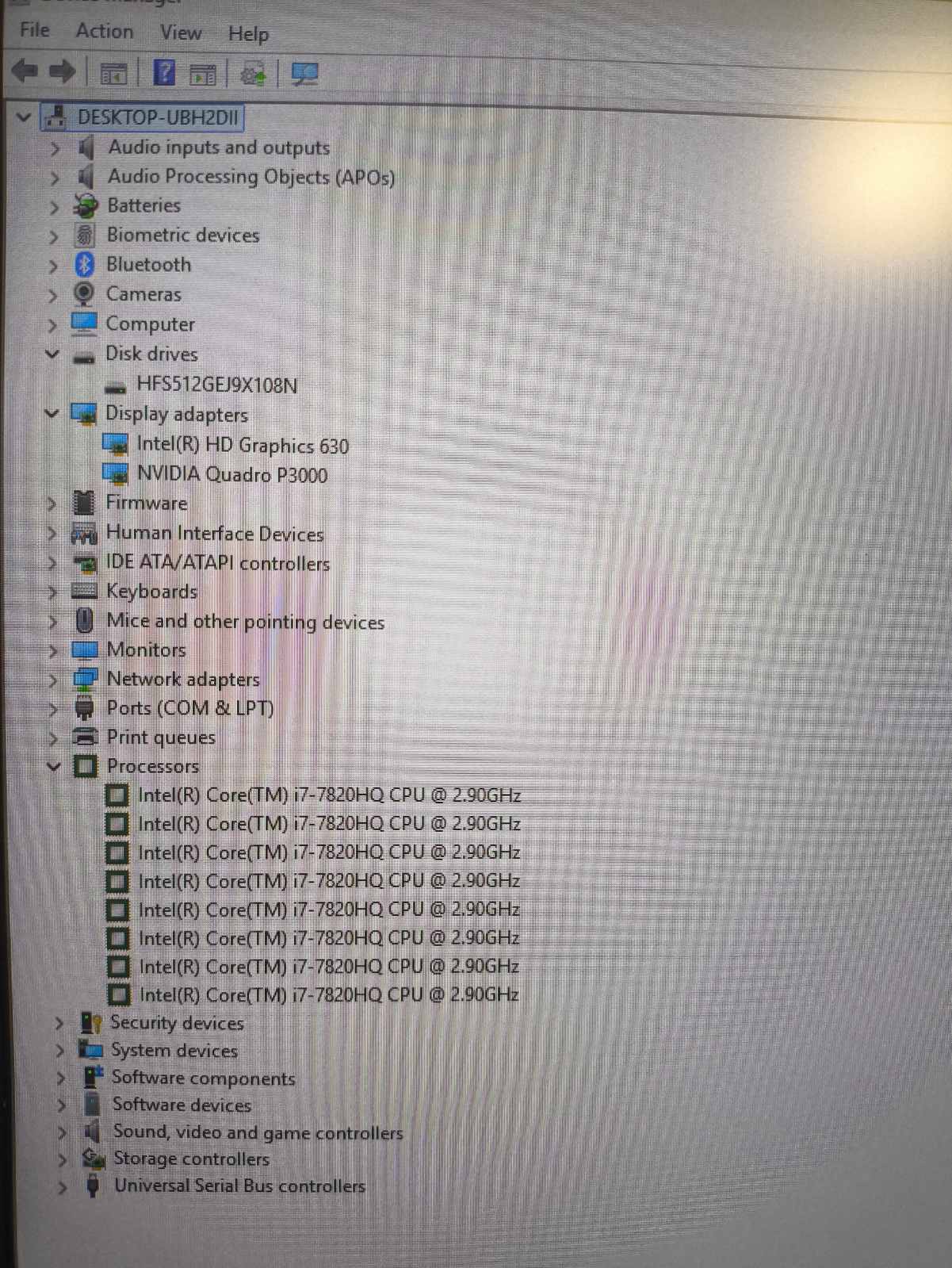 HP ZBook 17 G4 17.3 1920*1080 IPS Matinis i7-7820HQ 32GB 512GB P3000 6GB 17% - Image 5