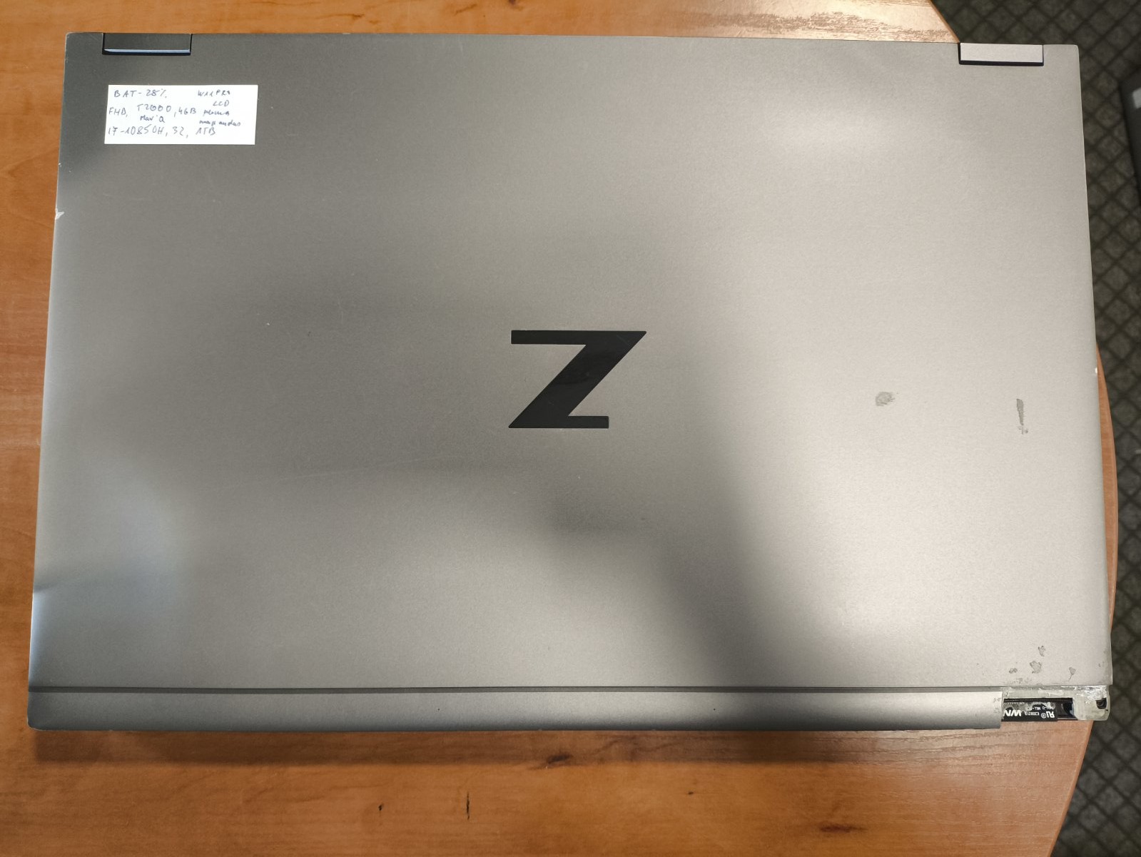 HP ZBook Fury 15 G7 15.6 FHD IPS i7-10850H 32GB 1TB SSD Nvidia Quadro T2000 4GB Max-Q 28% - Image 3