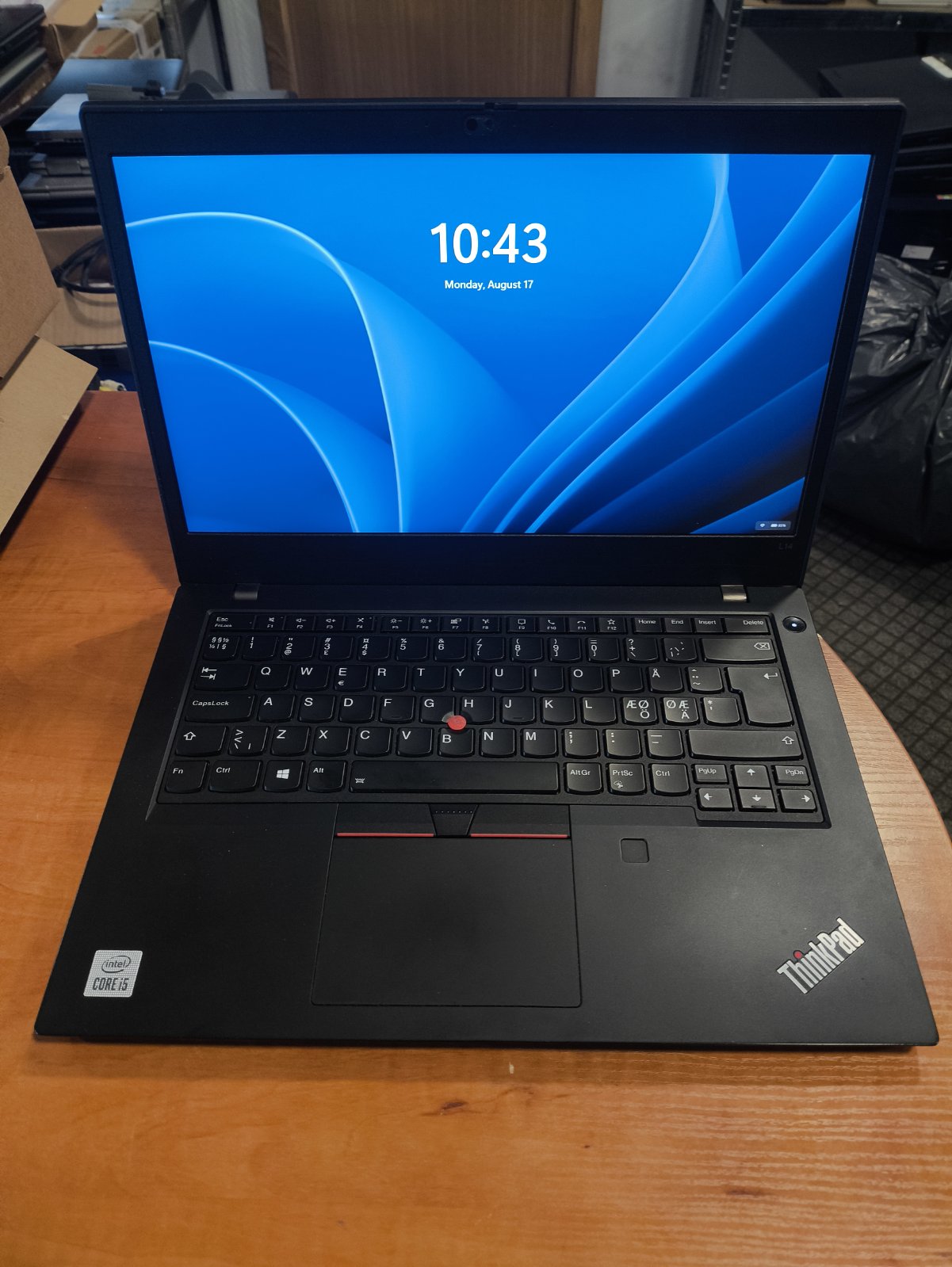 Lenovo Thinkpad L14 14.0 FHD IPS i5-10210U 8GB 256GB SSD 11% , sunkiau spaudosi SPACE mygtukas