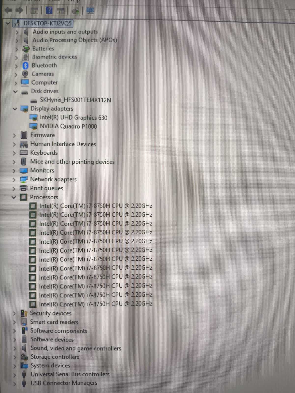 Lenovo ThinkPad P1 Gen 1 15.6 FHD Ips i7-8750H 32GB 1TB SSD P1000 4GB 0% - Image 5