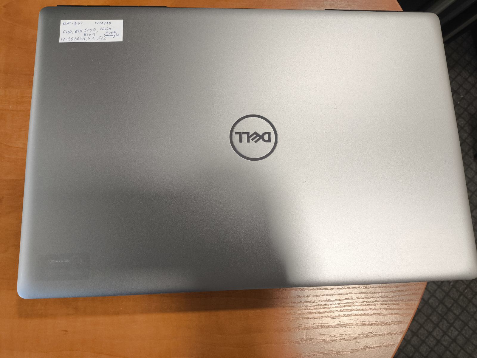Dell Precision 7550 15.6" FHD IPS i7-10850H 32GB 512GB SSD RTX 5000 Max-Q 16GB 66% 1 vnt USB sulaužytas - Image 3