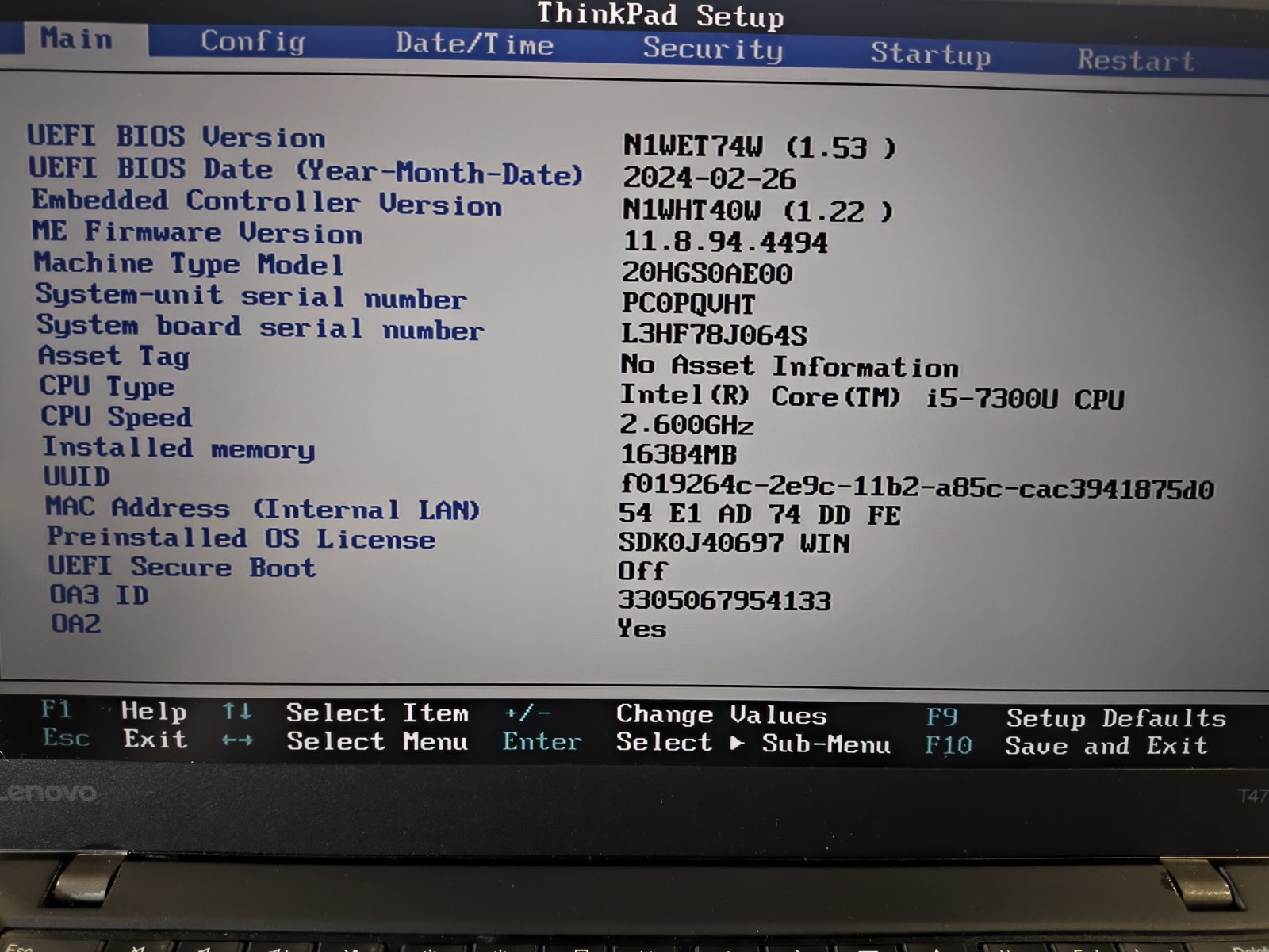 Lenovo Thinkpad T470s 14.0 Fhd Ips Touch i5-7300U 16GB 256GB SSD Dvi baterijos -22/67% - Image 4