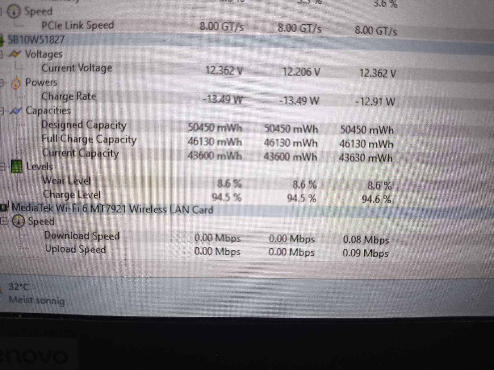 Lenovo ThinkPad P14S Gen 2 14" FHD IPS 300 Nit Ryzen 5 PRO 5650U, 16GB, 512GB SSD, 9% Yra nuospaudų nuo klaviatūros ekrane. - Image 5