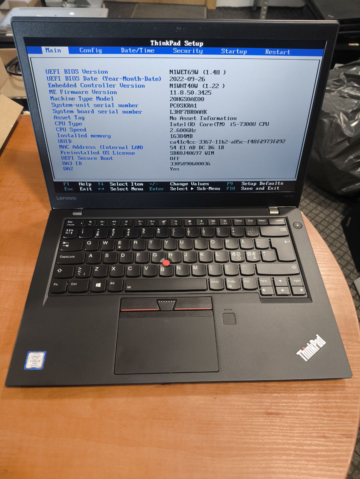 Lenovo Thinkpad T470s 14.0 Fhd Ips Touch i5-7300U 16GB 256GB SSD Dvi baterijos -26/19%