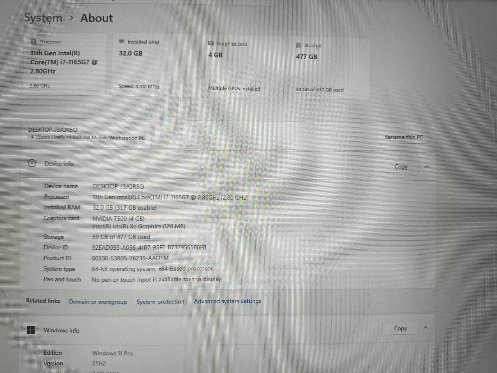 HP ZBook Firefly 14 G8 14" FHD IPS i7-1165g7 32gb 512gb T500 4gb 31% - Image 4