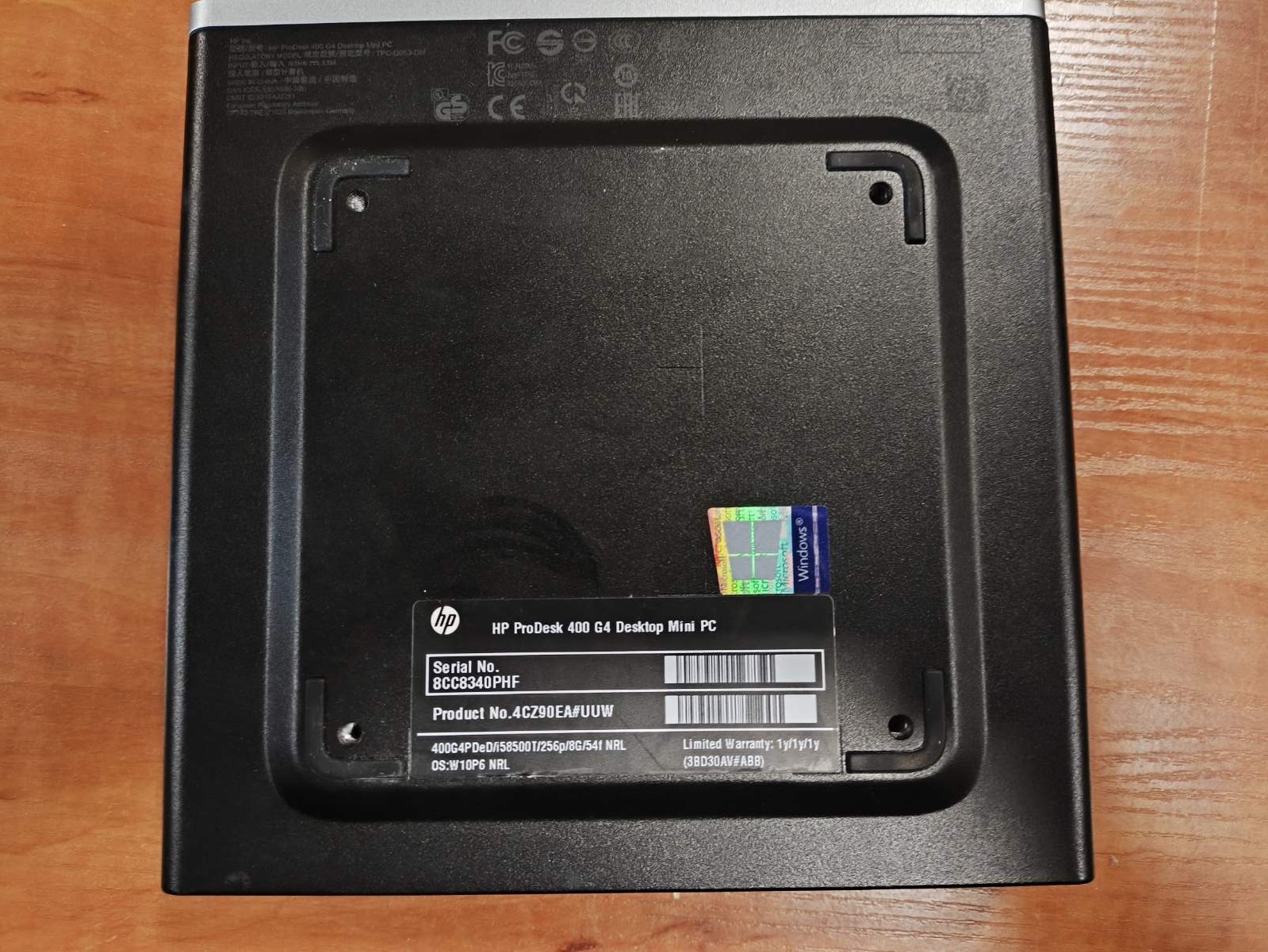 HP ProDesk 400 G4 i5-8500T 8GB 256GB Mini PC 2vnt Display port jungty ir 1vnt VGA - Image 3