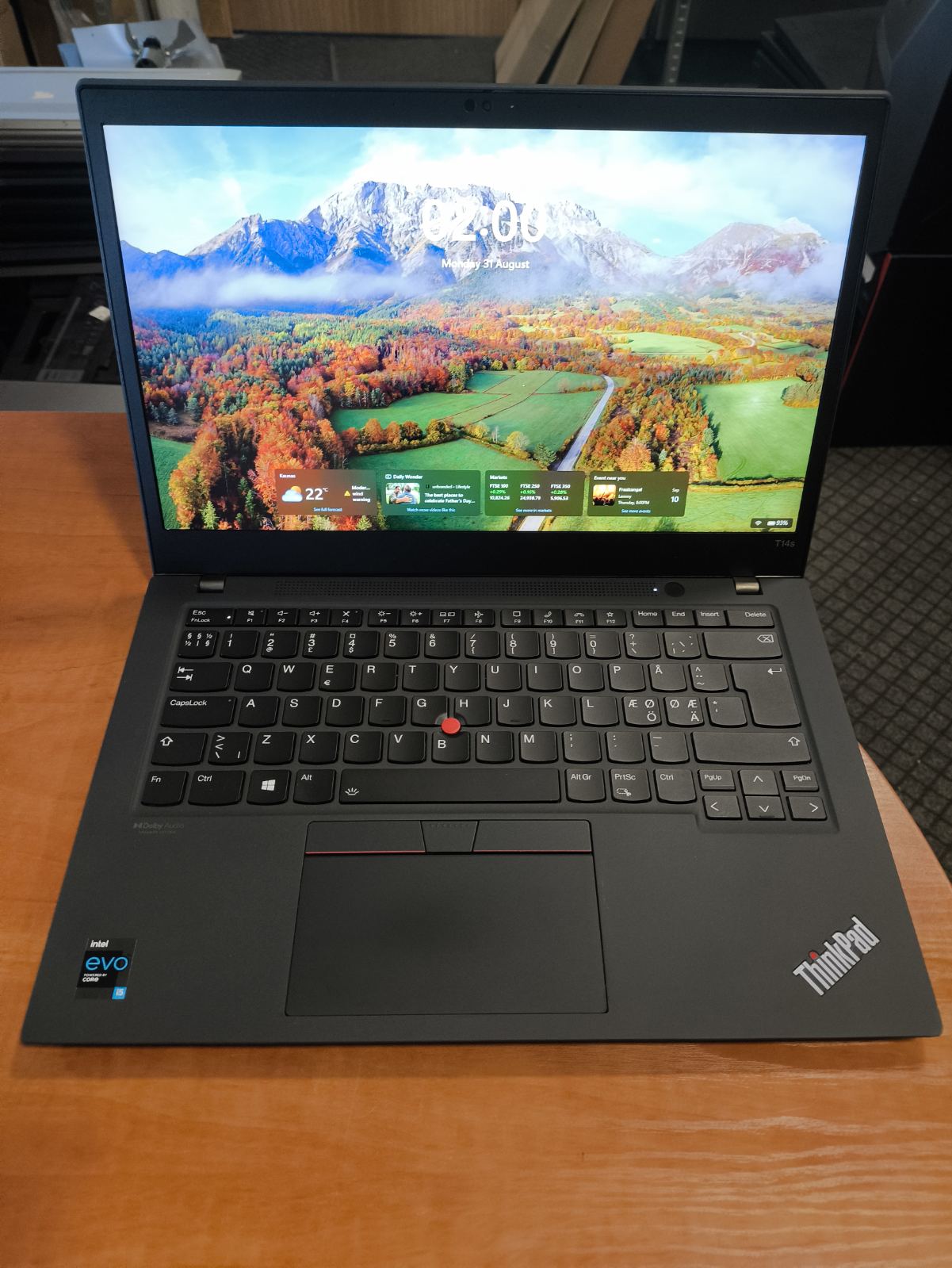 Lenovo ThinkPad T14 2nd Gen 14.0 Fhd IPS i5-1135G7 16GB RAM 256GB SSD, 0%