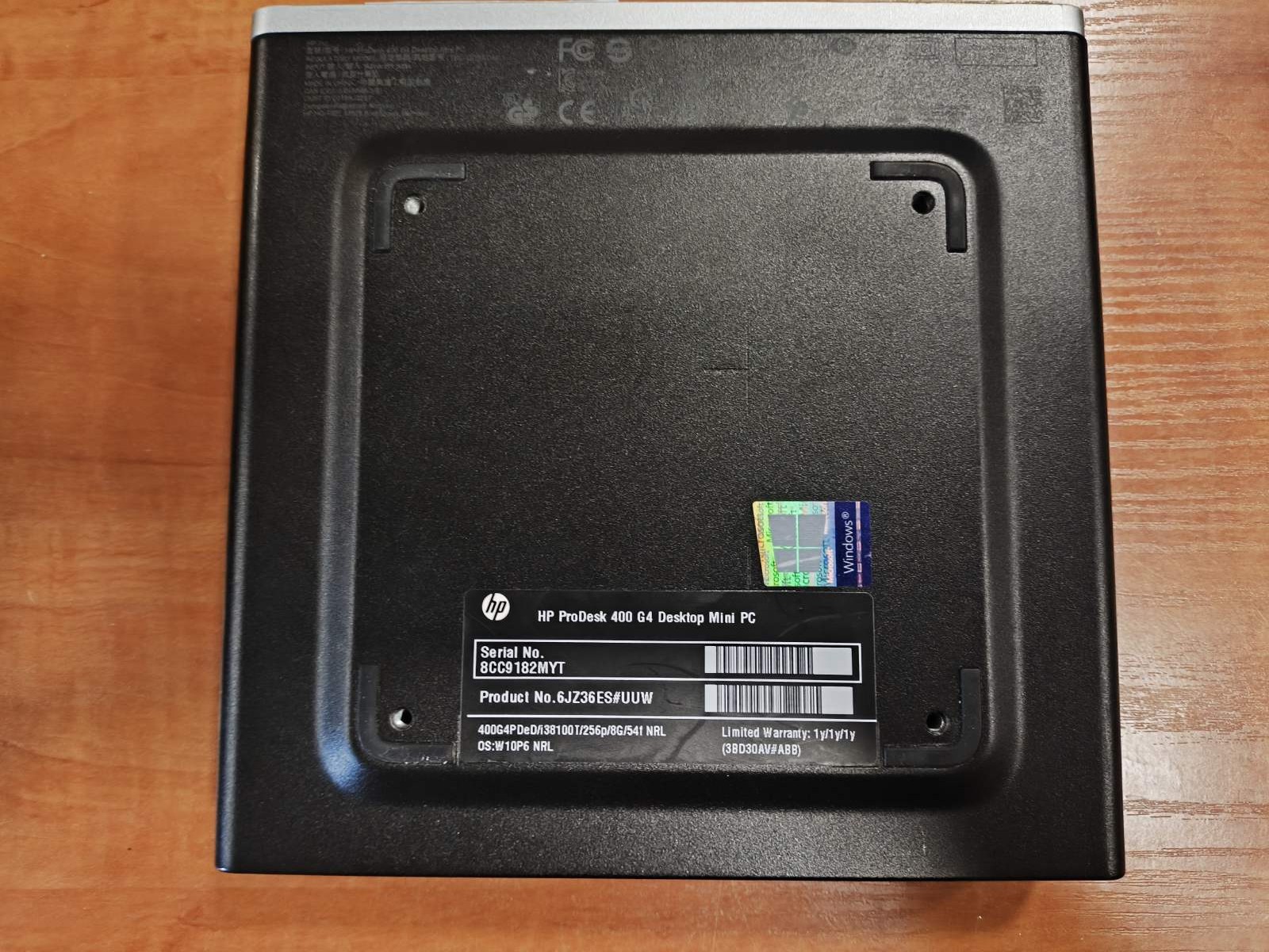 HP ProDesk 400 G4 i3-8100T 8GB 256GB Mini PC 2vnt Display port jungtys - Image 3