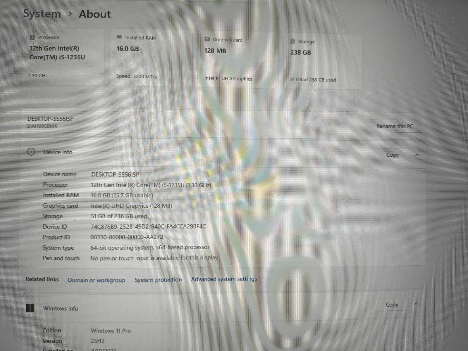ThinkPad T14 Gen3 14.0 Fhd Ips i5-1235u 16gb 256gb 13% - Image 5