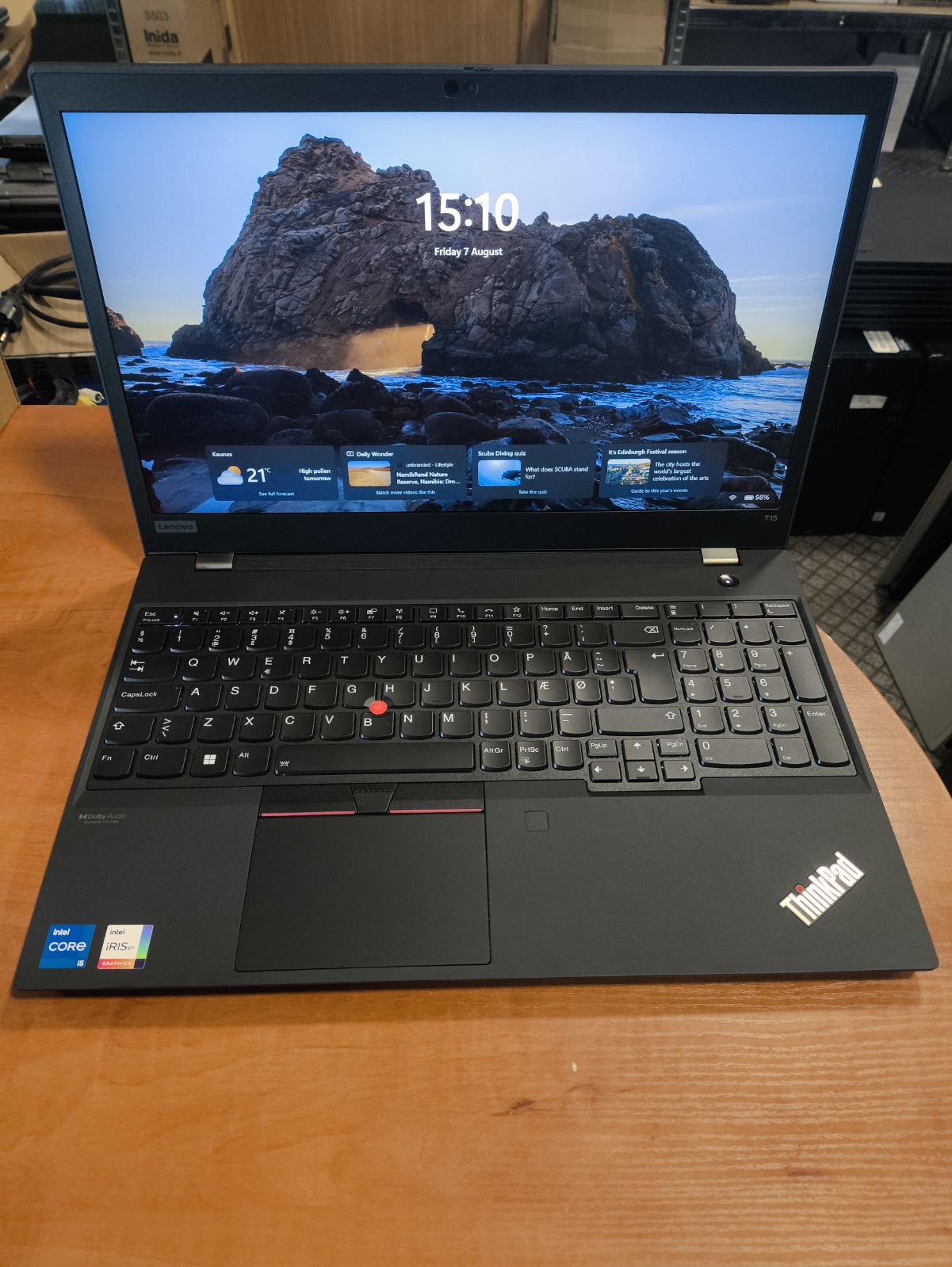 Lenovo Thinkpad T15 Gen2 15.6 FHD IPS i5-1135G7 16GB 256GB SSD 0% A Grade