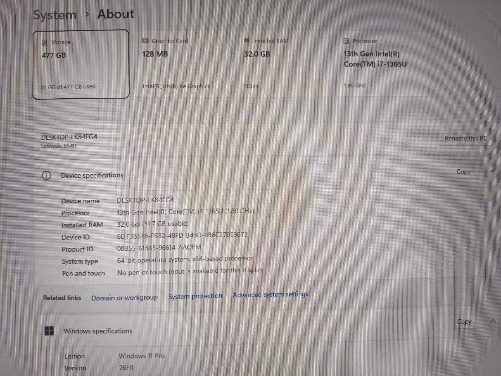 Dell Latitude 5540 15.6" FHD IPS i7-1365u 32gb 512gb 5% 6 mėn garantija - Image 4
