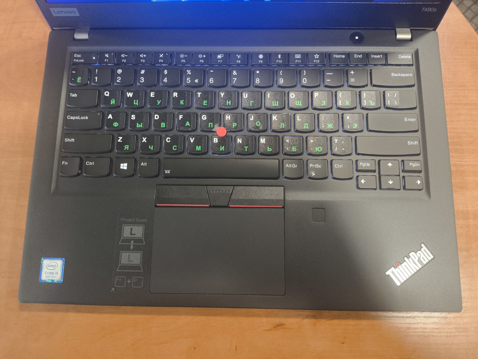 Lenovo ThinkPad T490S 14.0 FHD IPS, I5-8265u, 16GB, 256GB 13%, USA Klaviatūra + Užklijuota RU lipdukai - Image 2