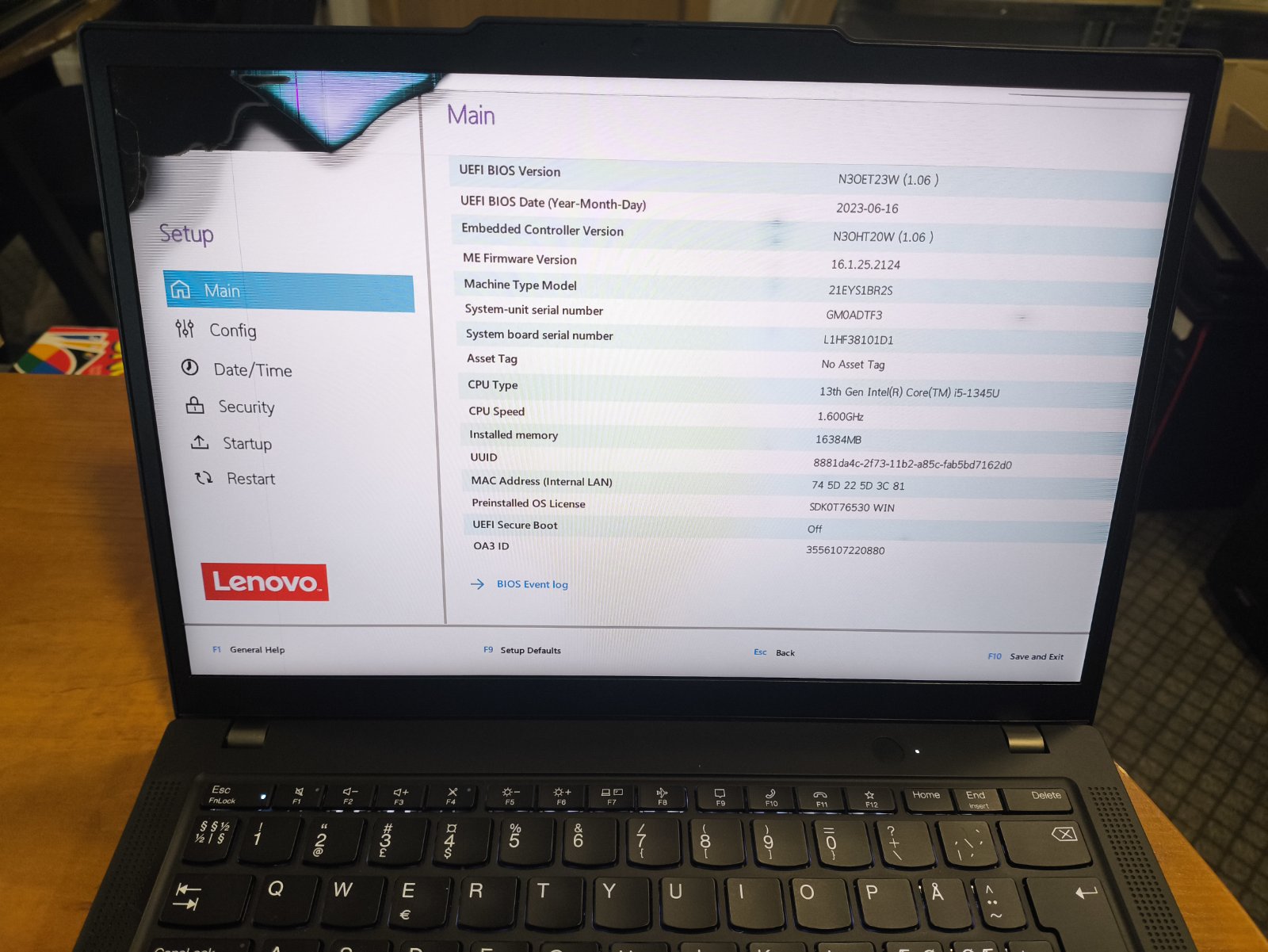 Lenovo ThinkPad X13 Gen 4 13.3 FHD+ IPS i5-1345u 16gb DDR5 256gb SSD 0% Dužęs ekranas - Image 2