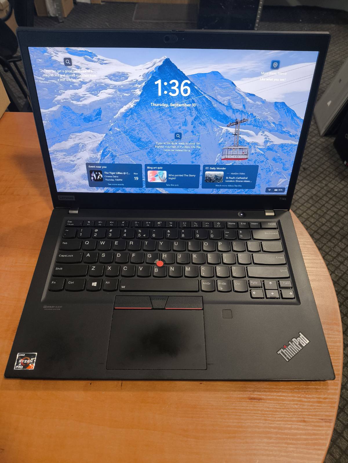 Lenovo Thinkpad T14s Fhd Ips 400 Nit ekranas Ryzen 7 4750u 32gb 1TB SSD 17%, USA klaviatūra