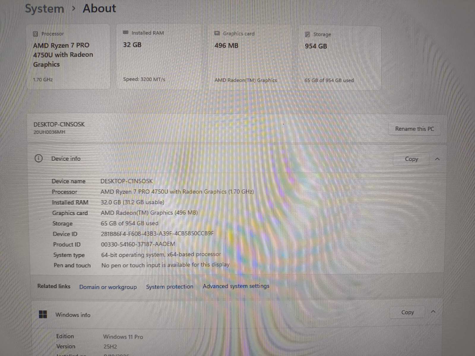 Lenovo Thinkpad T14s Fhd Ips 400 Nit ekranas Ryzen 7 4750u 32gb 1TB SSD 22%, USA klaviatūra - Image 4