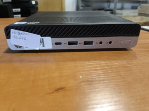 1vnt HP EliteDesk 800 G4 Mini PC i5-8500 2*8GB, 16GB 256GB SSD NMVe, Display port 2vnt, VGA 1vnt, Wifi Nėra