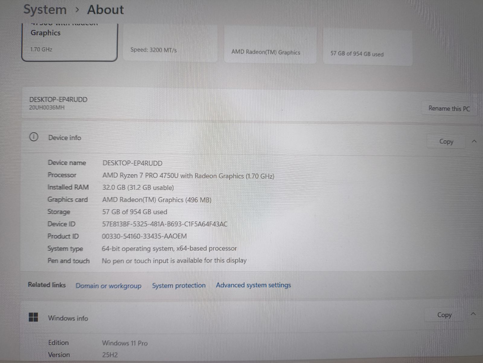 Lenovo Thinkpad T14s Fhd Ips 400 Nit ekranas Ryzen 7 4750u 32gb 1TB SSD 17%, USA klaviatūra - Image 4