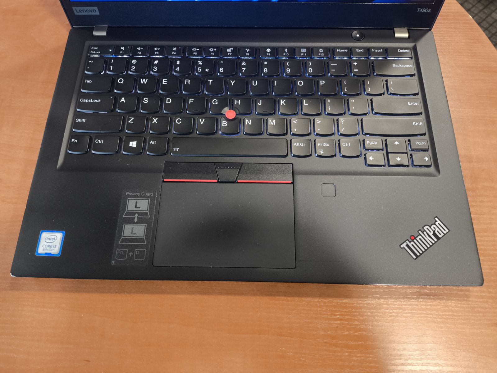 Lenovo ThinkPad T490S 14.0 FHD IPS, I5-8265u, 16GB, 256GB 15%, USA Klaviatūra - Image 2