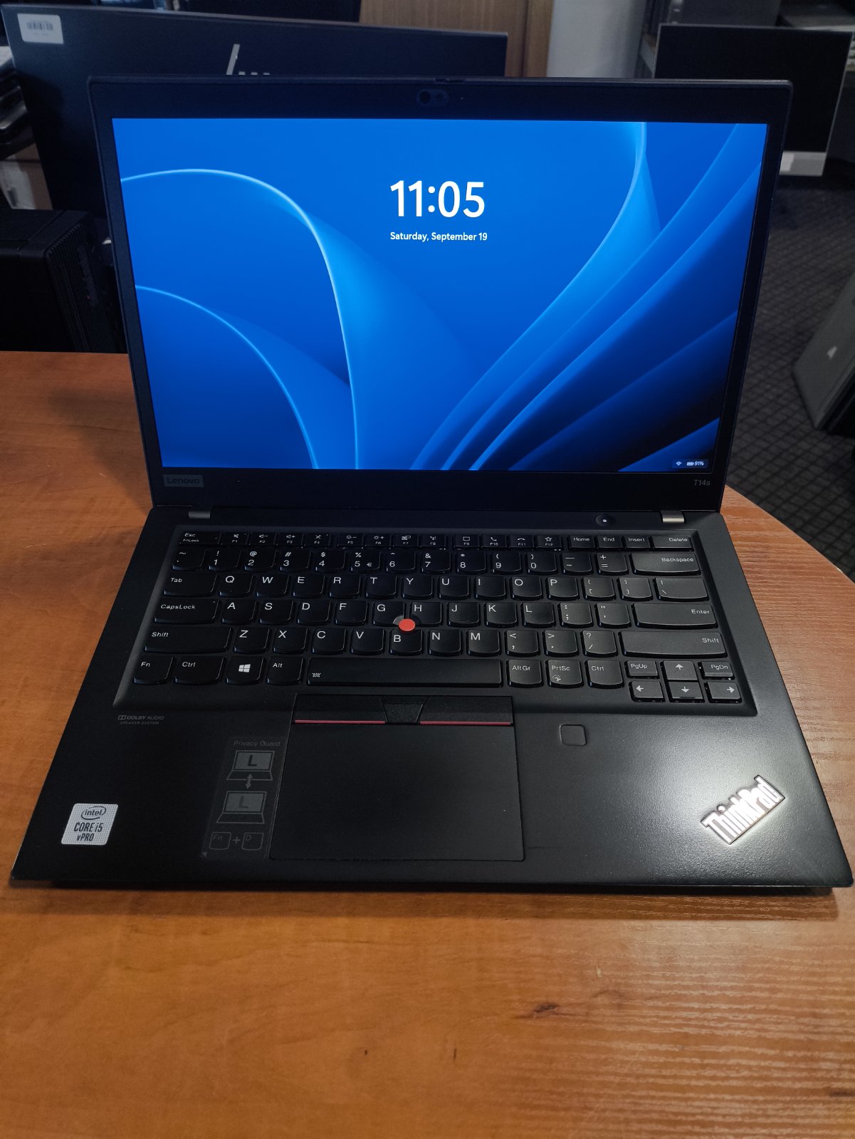 Lenovo ThinkPad T14s Gen1 14.0 FHD IPS Touch i5-10310U 16gb 512gb 12% USA Klaviatūra,