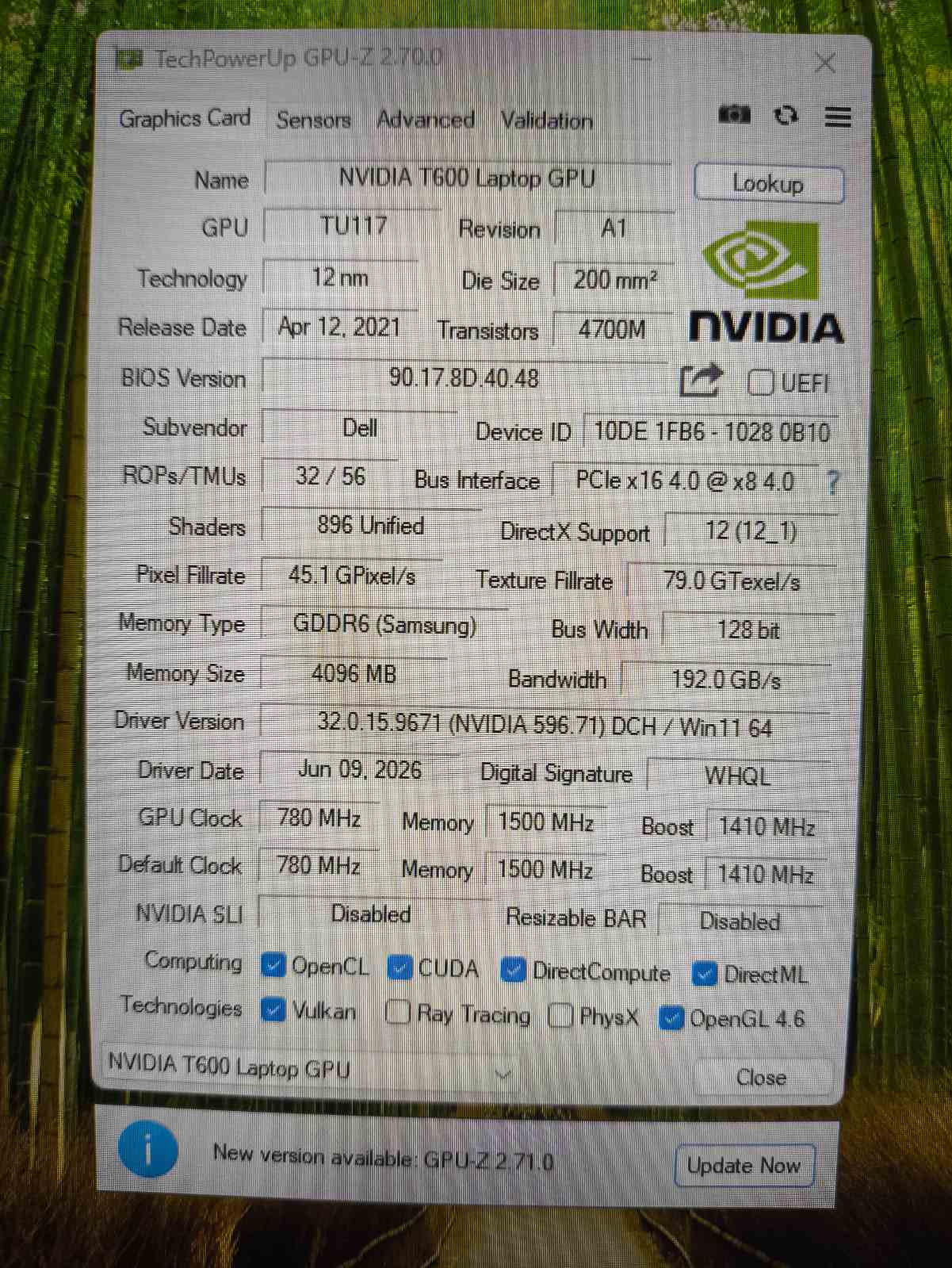 Precision 3571 15.6 FHD IPS i7-12700H 1*32GB DDR5 4800MHz, 512GB SSD, Quadro T600 4GB, 0% 97WH - Image 6