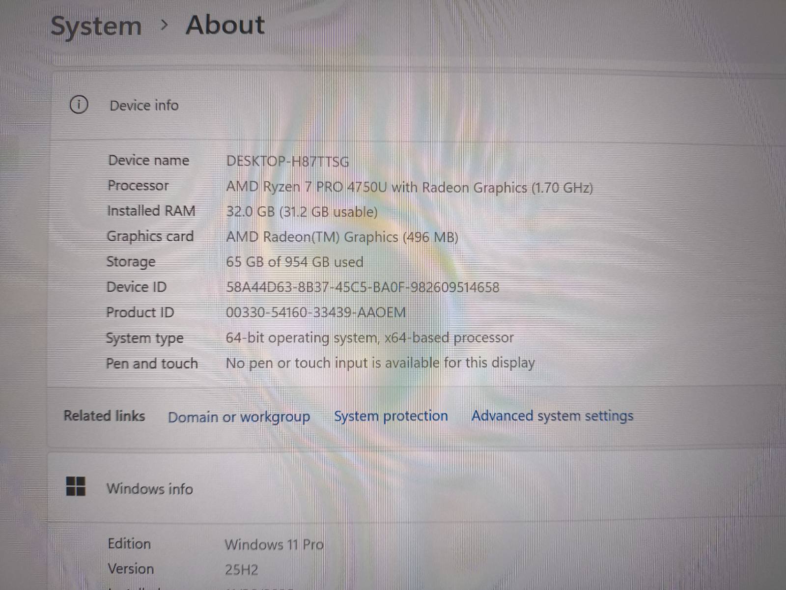 Lenovo Thinkpad T14s Fhd Ips 400 Nit ekranas Ryzen 7 4750u 32gb 1TB SSD 13%, USA klaviatūra - Image 4