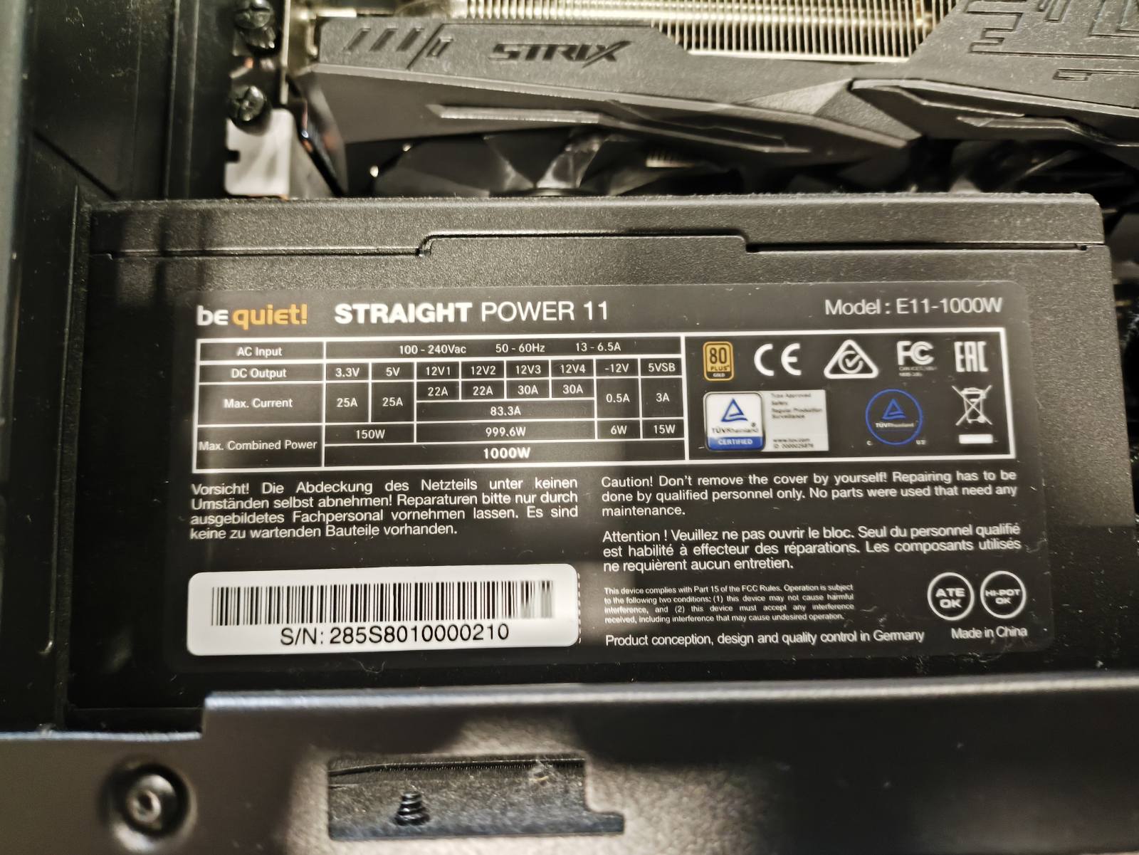 Old High End gamming PC i7-7740X 16GB ( 2*8GB ), 512GB SSD NMVe, GTX 1070 Ti8GB SLI , Modulinis 1000W PSU be quiet, AUŠINIMAS SKYSČIU ! - Image 5
