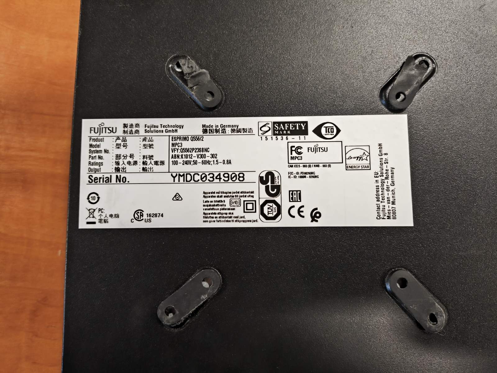 ESPRIMO Q556/2 Mini PC i3-6100t 8gb 256gb SSD 6vnt USB, LAN, DVI, Display port, Com Port jungtys. WIFI YRA - Image 3