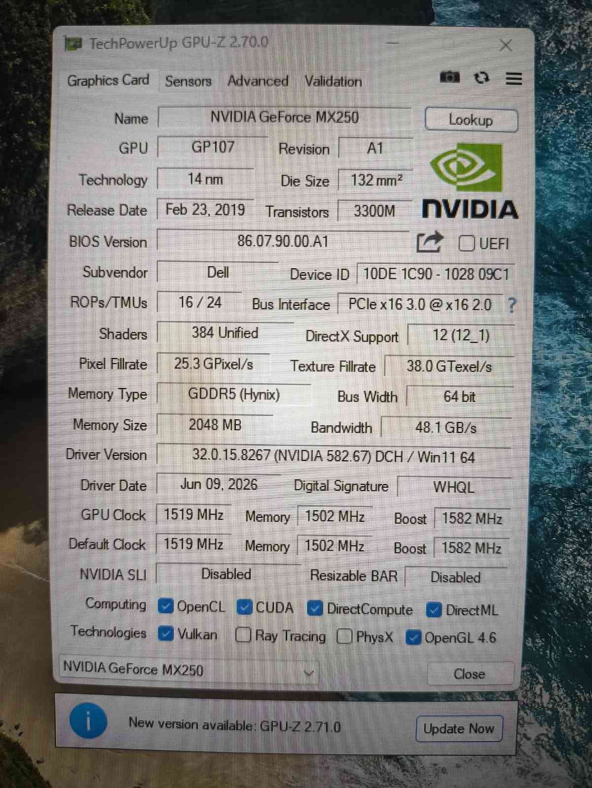 Dell Latitude 5511 15.6 FHD IPS i7-10850H 16GB 512GB SSD Nvidia MX 250 2GB, 47% - Image 7