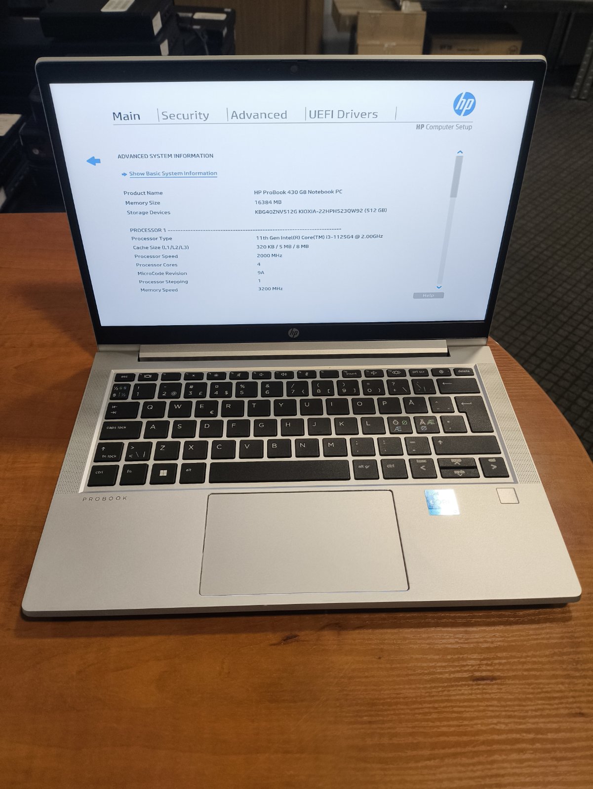 HP EliteBook 430 G8 13.3 FHD IPS i3-1125G4 16GB 512GB NMVe SSD, 19%, Windows nesurašyta