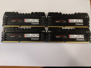 DIMM DDR3 4*8GB ( 32GB ) 2400MHz ! Kingston Hyper Beast X, Memtest86 - ok