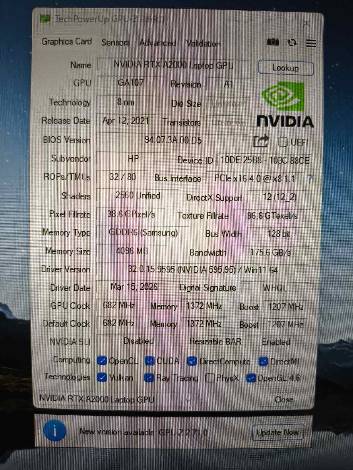 HP ZBook Power 15.6 G8 15.6 FHD IPS i7-11850h 32gb 512gb Rtx A2000 4gb 24% - Image 6