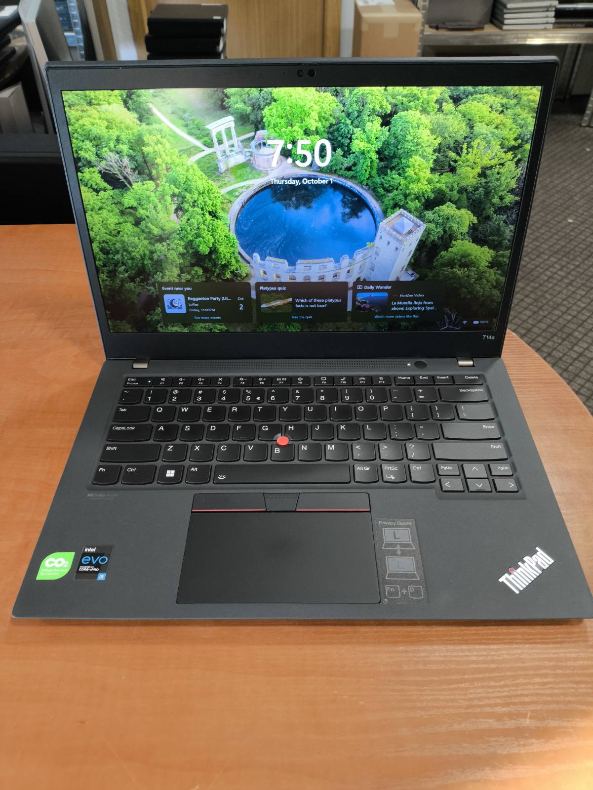 Lenovo ThinkPad T14S 2nd Gen 14.0 Fhd IPS Touch 500 Nit i5-1145G7 16GB RAM 512GB SSD, 17% USA Klaviatūra