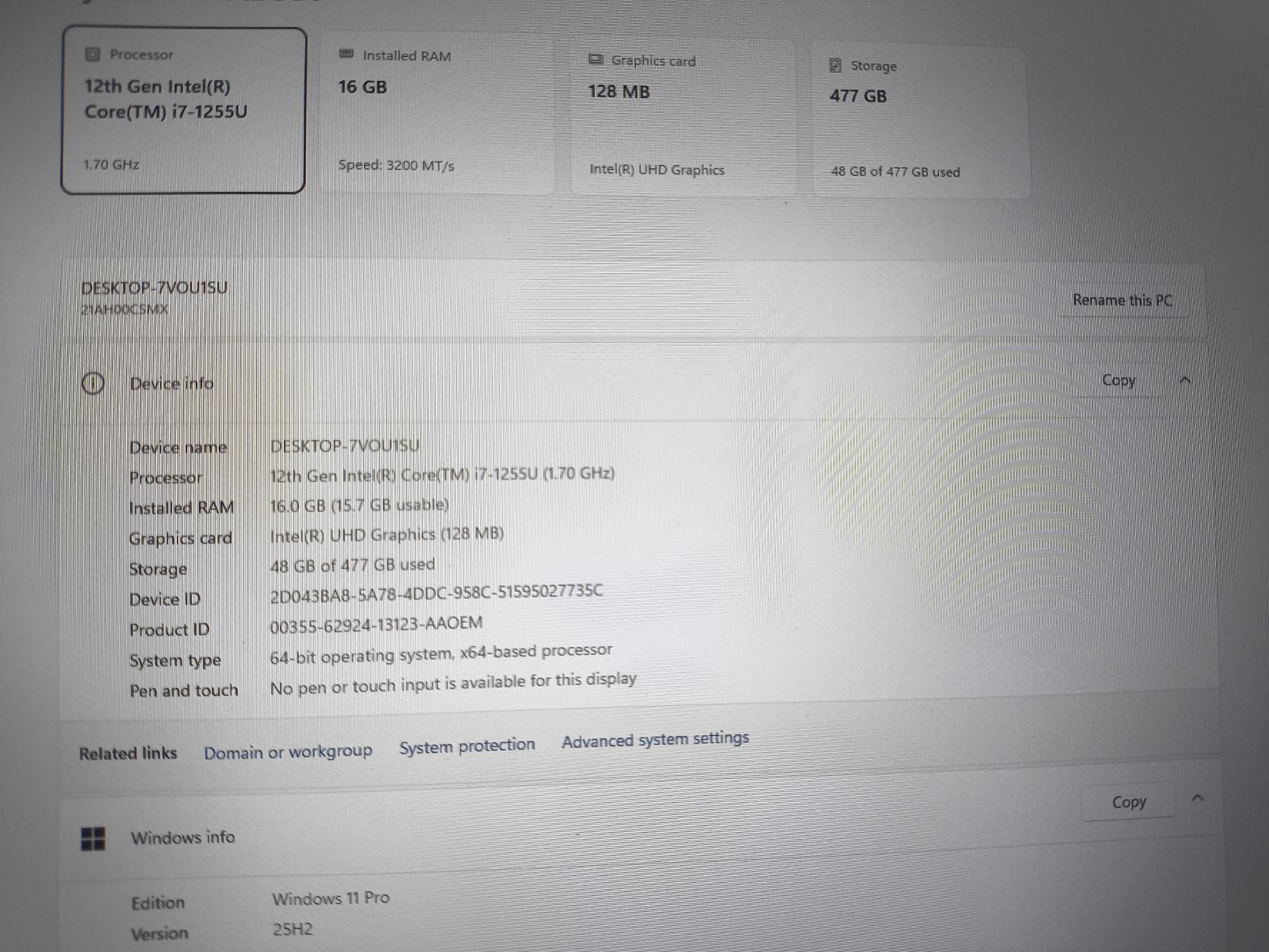 ThinkPad T14 Gen3 14.0 Fhd Ips i7-1255u 16gb 512gb 15% - Image 4