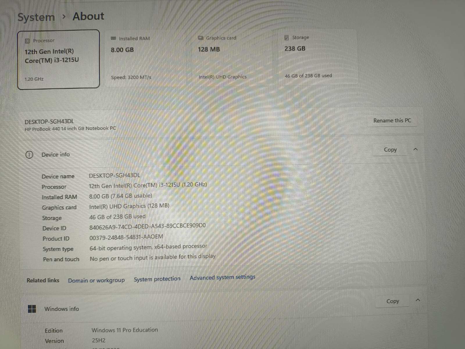 HP ProBook 440 G9 14" Fhd Ips i3-1215u 8gb 256gb SSD 5% - Image 4