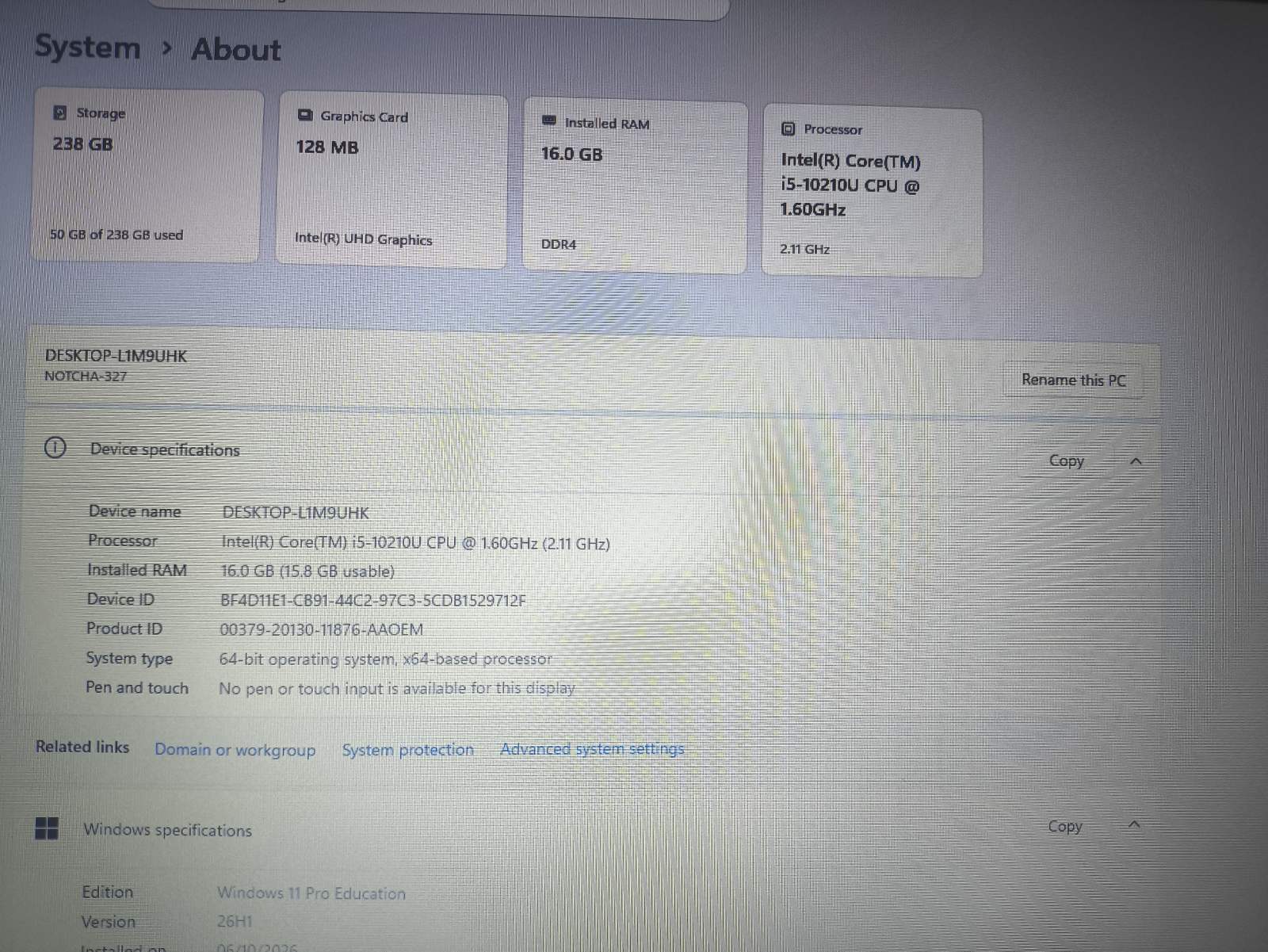 Stone Stonebook Pro P105E 15.6 FHD TN i5-10210U 16GB 256GB 5% - Image 4