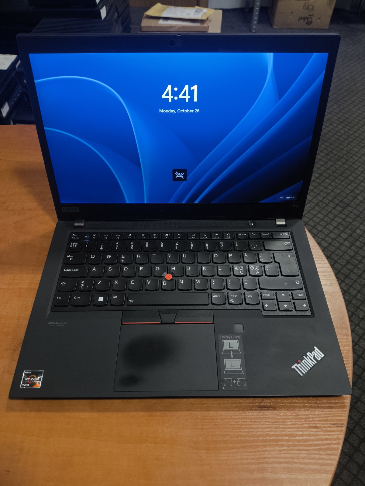 Lenovo ThinkPad T14 Gen 2 14" FHD IPS Touch 500 Nit Ryzen 7 PRO 5850U, 16GB, 256GB SSD, 10% Nuospaudos ekrane