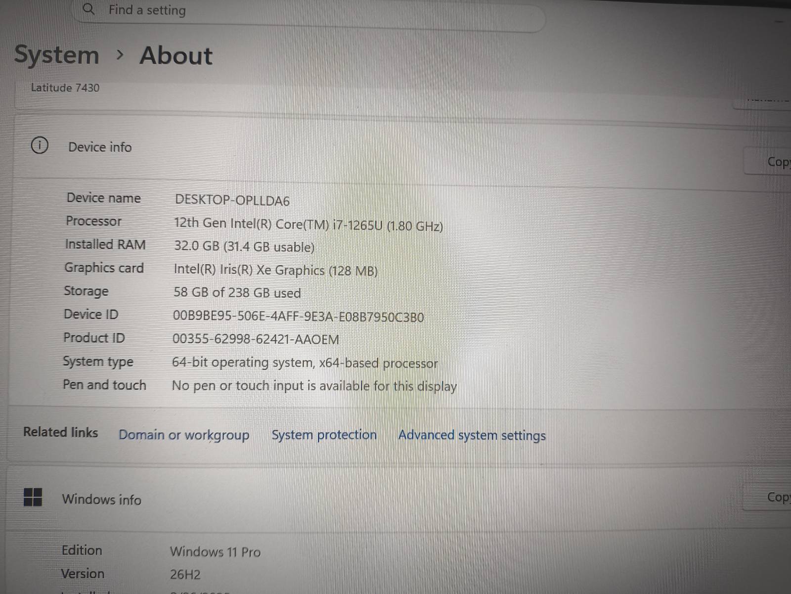 Dell latitude 7430 14.0 FHD IPS i7-1265u 32gb 256gb 8% - Image 4