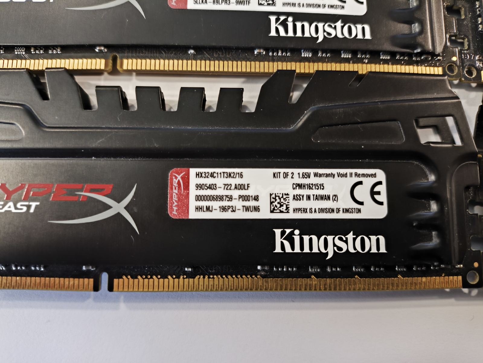 Eridas | DIMM DDR3 4*8GB ( 32GB ) 2400MHz ! Kingston Hyper Beast X ...