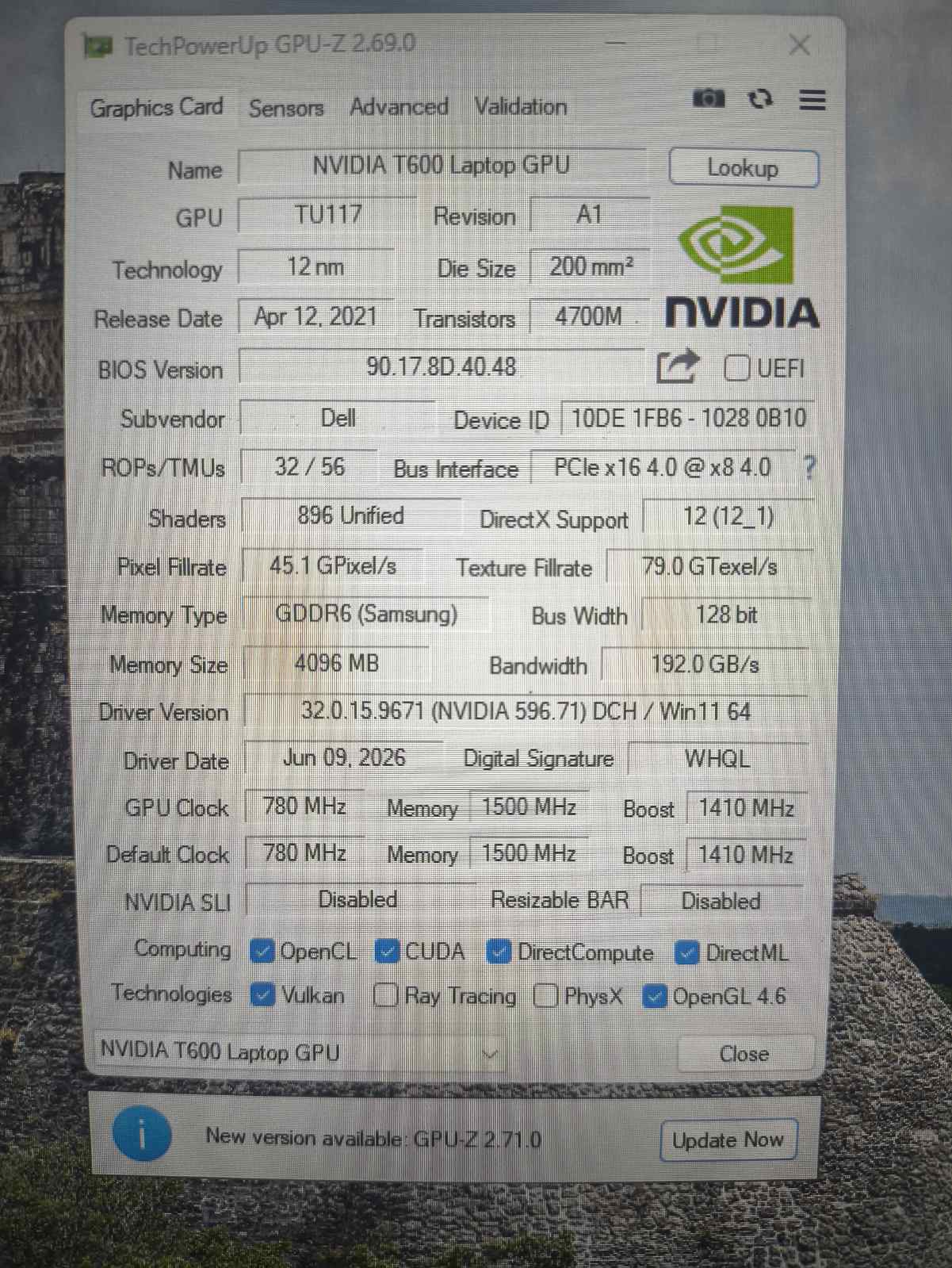 Precision 3571 15.6 FHD IPS i7-12700H 1*32GB DDR5 4800MHz, 512GB SSD, Quadro T600 4GB, 49% 97WH, Ekrane trūkumai, speakeriai groja nešvariai - Image 6